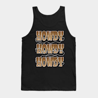 Howdy, Howdy, Howdy, with a rope lasso Tank Top